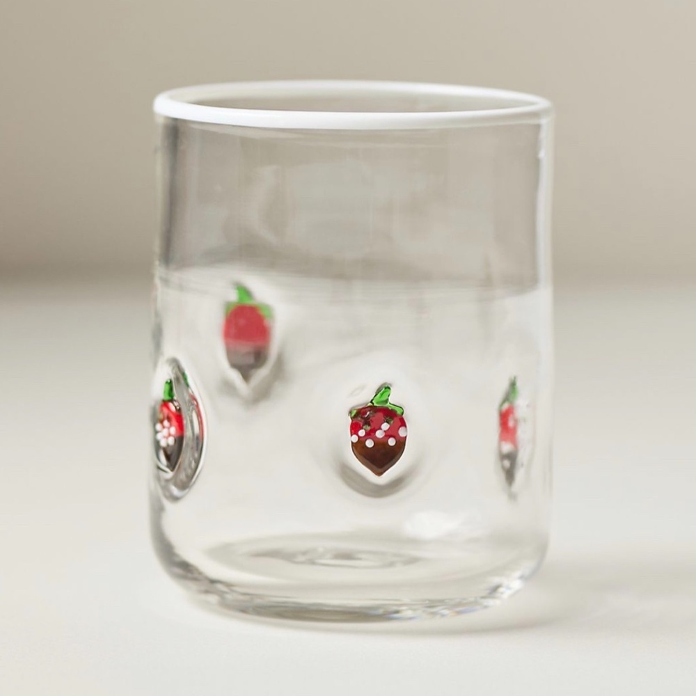 ♦️NWT Anthropology Hand Blown Icon Juice Glass or Whiskey, hiball glass etc